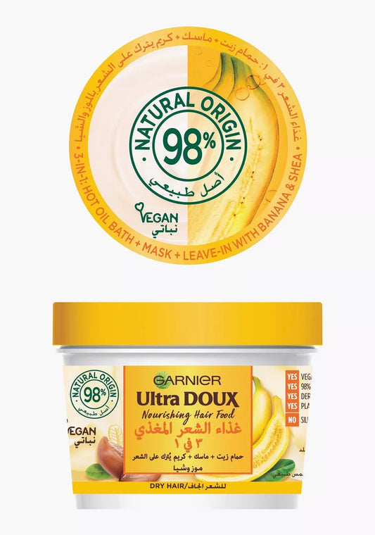 Garnier Ultra Doux Nourishing Banana 3-in-1 Hair Food For Dry Hair