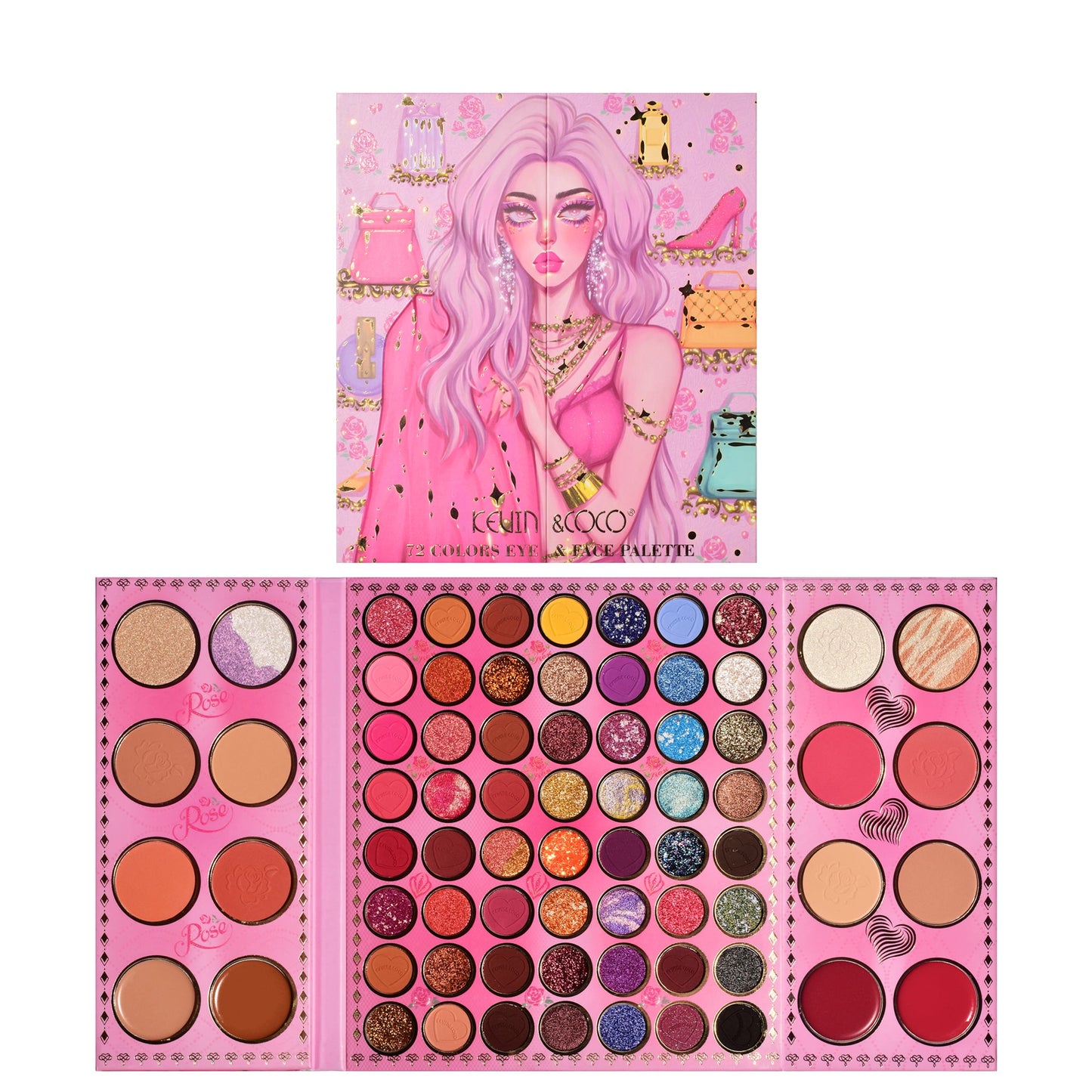 Kevin & coco 72-Color Fashion Nova Girl Palette