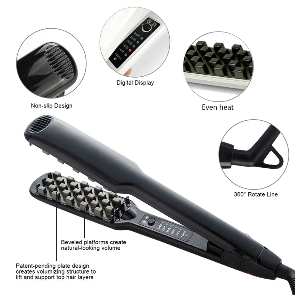 Professional hair iron fluffy hair root  Fluffy styler Volumizing Hair Iron