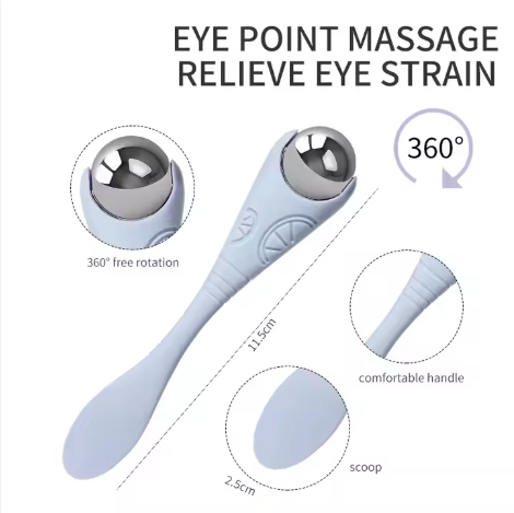 LMLTOP Eye Massager Roller and Spoon Skin Care