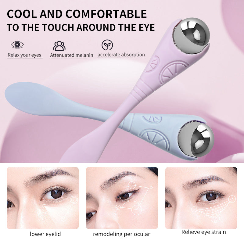 LMLTOP Eye Massager Roller and Spoon Skin Care