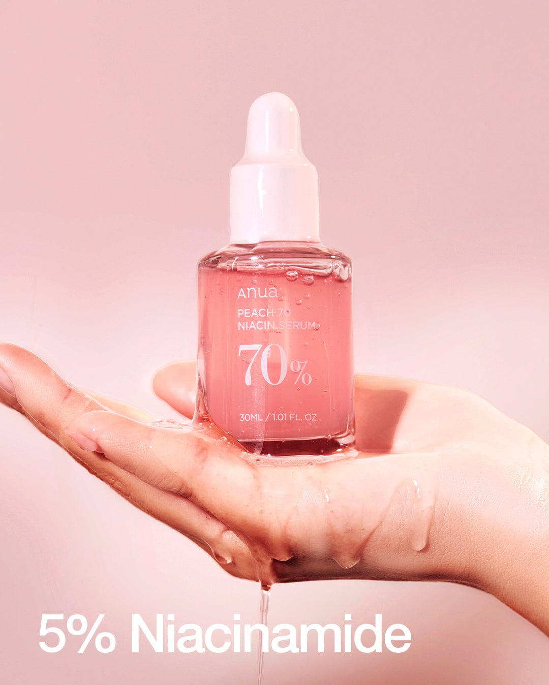 Peach Niacin Serum 70 Niacin Serum, 1.0 fl oz (30 ml), Beauty Essence